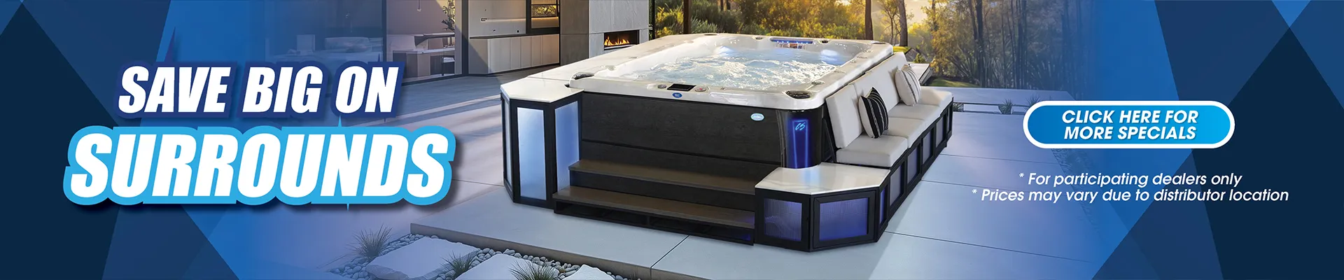 Calspas hot tub being used in a family setting - Vista